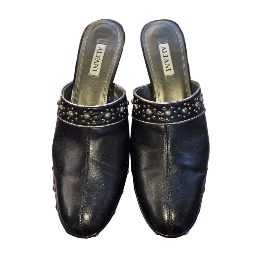 Alfani Vintage Women's Size 7M Black Embellished Mule Heel